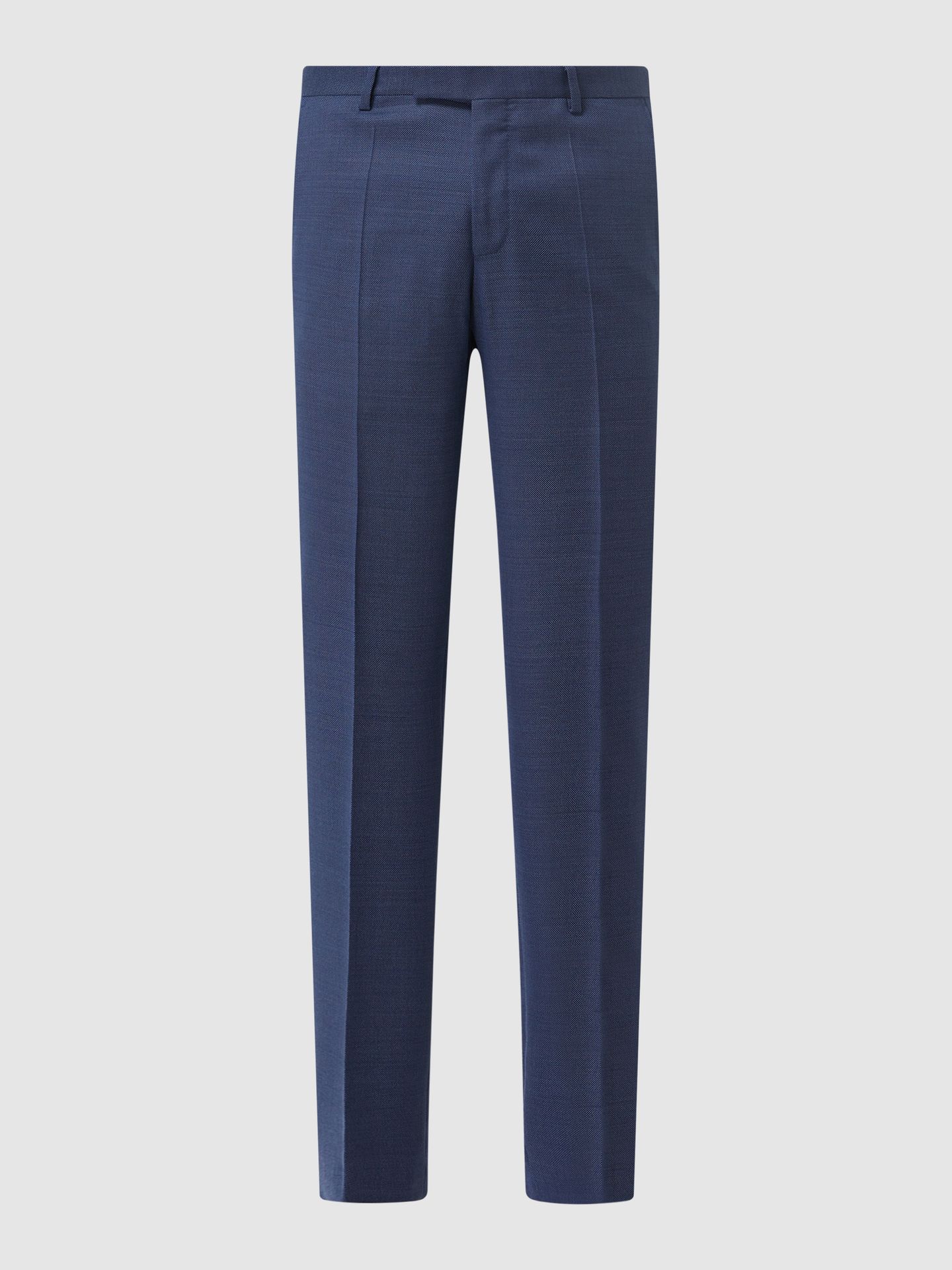 Spodnie do garnituru o kroju slim fit z żywej wełny model ‘Massa’