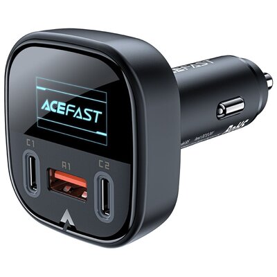 Acefast 101W 2x USB Typ C / USB, PPS, Power Delivery, Quick Charge 4.0, AFC, FCP B5 Czarny