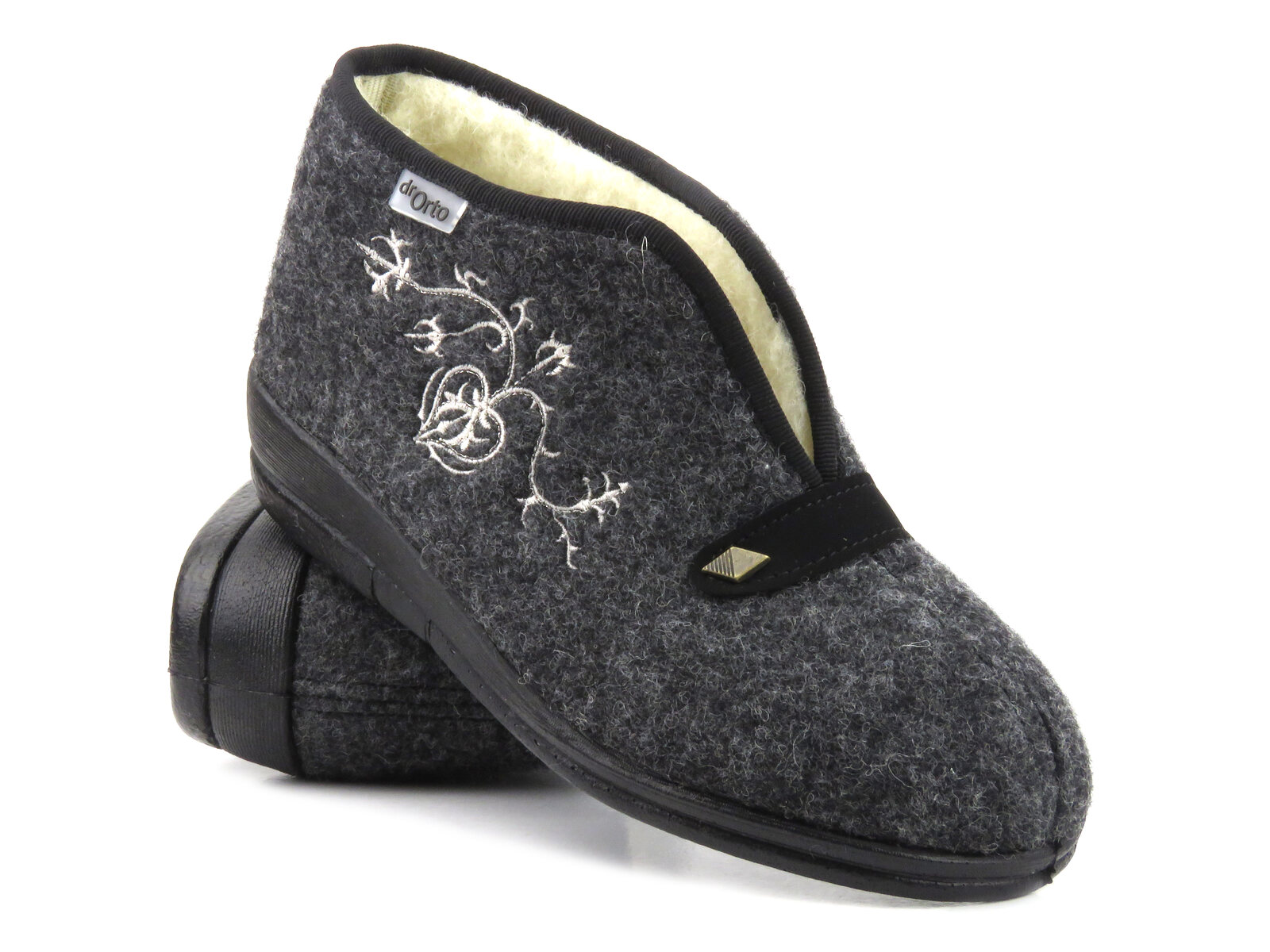 Kapcie, buty damskie ortopedyczne- Befado dr Orto 031D028, czarne - Dr Orto