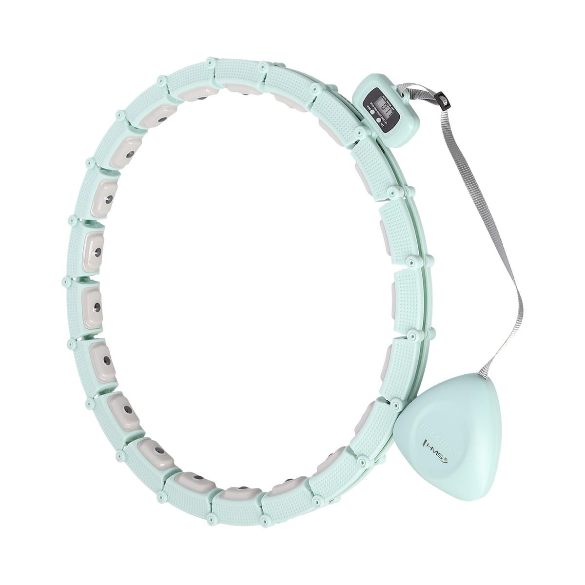 HHM14 HULA HOP GREEN Z MAGNESAMI I OBCIĄŻNIKIEM + LICZNIK HMS