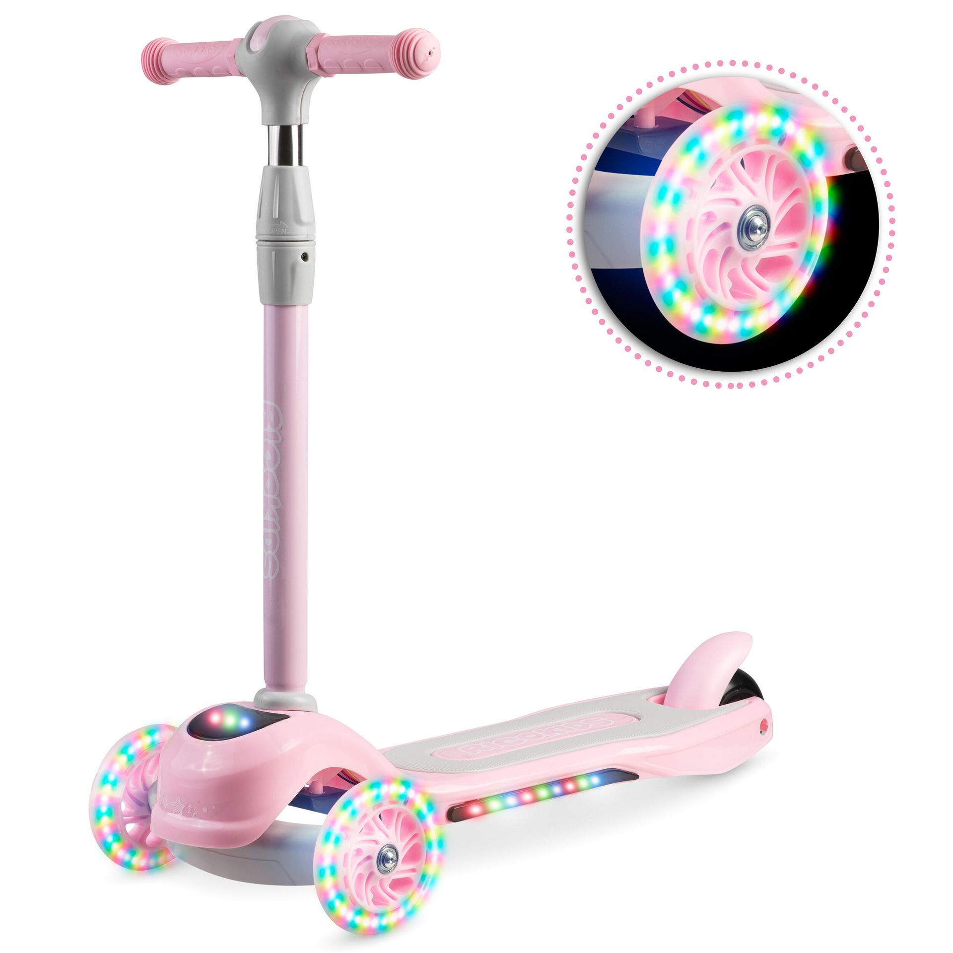 Ricokids Hulajnoga Trójkołowa Balansowa Dla Dzieci - Różowa