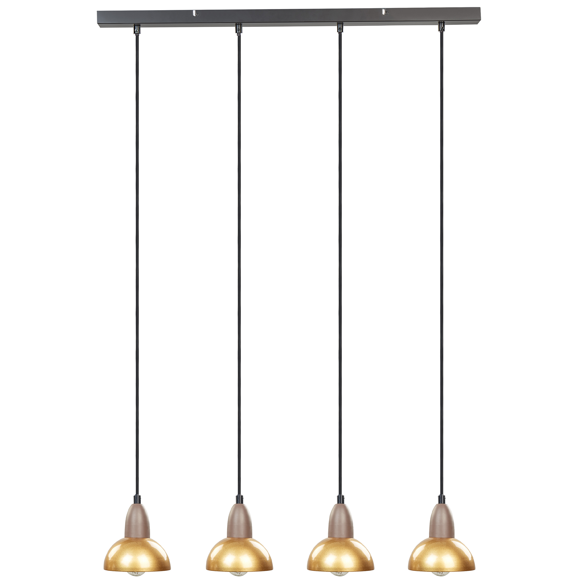 Lampa wisząca 4-punktowa metalowa mosiężna CASTALY