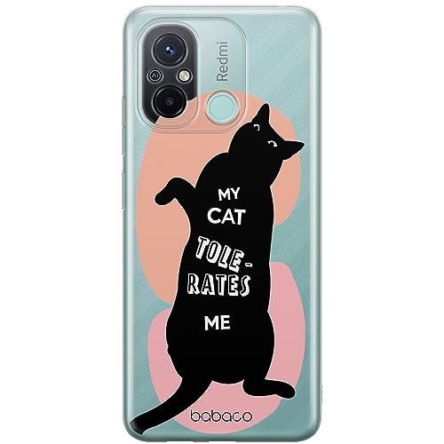 ERT GROUP etui na telefon Xiaomi REDMI 12C/ REDMI 11A, case oryginalny i oficjalnie licencjonowany przez Babaco, wzór Cats 003, optymalnie dopasowane, plecki z TPU częściowo przeźroczyste