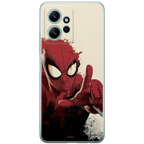 ERT GROUP etui na telefon Xiaomi REDMI NOTE 12 4G, case oryginalny i oficjalnie licencjonowany przez Marvel, wzór Spider Man 006, optymalnie dopasowane, plecki z TPU