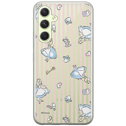 ERT GROUP etui na telefon Samsung A54 5G, case oryginalny i oficjalnie licencjonowany przez Disney, wzór Alice 001, optymalnie dopasowane, plecki z TPU częściowo przeźroczyste