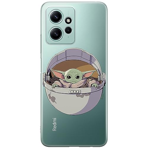 ERT GROUP etui na telefon Xiaomi REDMI NOTE 12 4G, case oryginalny i oficjalnie licencjonowany przez Star Wars, wzór Baby Yoda 026, optymalnie dopasowane, plecki z TPU częściowo przeźroczyste