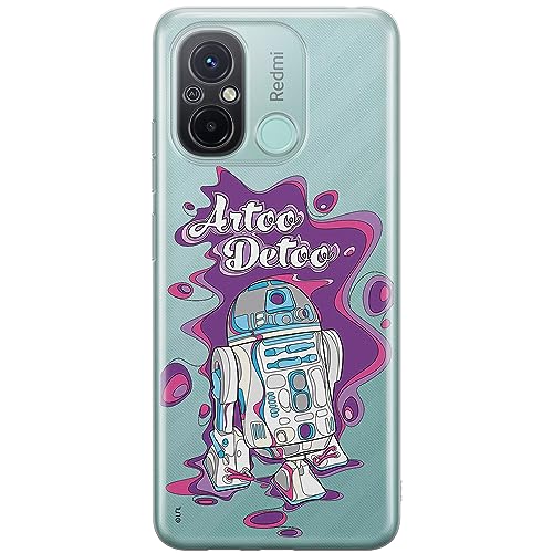 ERT GROUP etui na telefon Xiaomi REDMI 12C/ REDMI 11A, case oryginalny i oficjalnie licencjonowany przez Star Wars, wzór R2D2 002, optymalnie dopasowane, plecki z TPU częściowo przeźroczyste