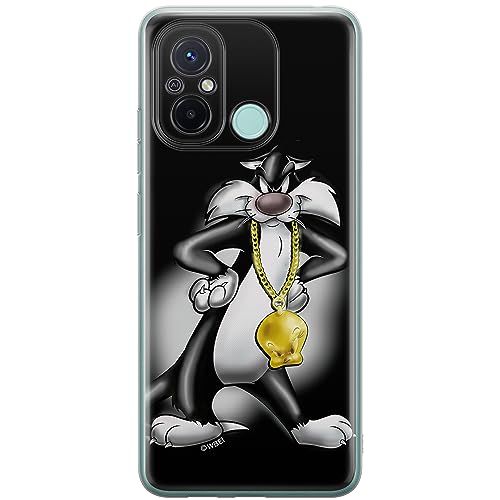 ERT GROUP etui na telefon Xiaomi REDMI 12C/ REDMI 11A, case oryginalny i oficjalnie licencjonowany przez Looney Tunes, wzór Sylvester 002, optymalnie dopasowane, plecki z TPU