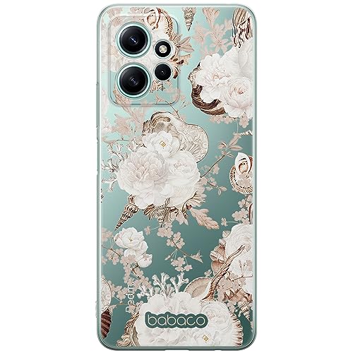 ERT GROUP etui na telefon Xiaomi REDMI NOTE 12 4G, case oryginalny i oficjalnie licencjonowany przez Babaco, wzór Flowers 044, optymalnie dopasowane, plecki z TPU częściowo przeźroczyste
