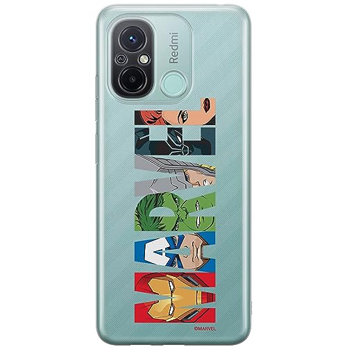 ERT GROUP etui na telefon Xiaomi REDMI 12C/ REDMI 11A, case oryginalny i oficjalnie licencjonowany przez Marvel, wzór 011, optymalnie dopasowane, plecki z TPU częściowo przeźroczyste