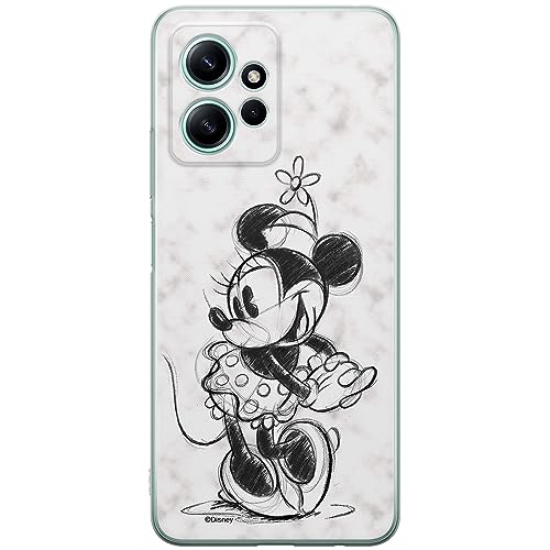 Etui Minnie 026 Disney Nadruk pełny Biały Producent: Xiaomi, Model: REDMI NOTE 12 4G
