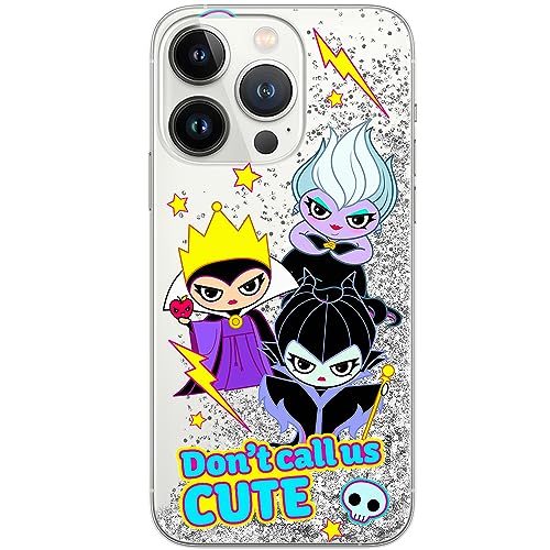 ERT GROUP etui na telefon Apple Iphone 13 PRO, case oryginalny i oficjalnie licencjonowany przez Disney, wzór Disney Villains 003, optymalnie dopasowane, z efektem płynnego brokatu