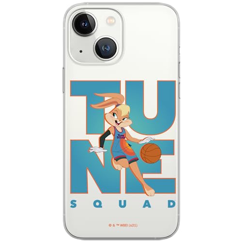 ERT GROUP etui na telefon Iphone 13 MINI, case oryginalny i oficjalnie licencjonowany przez Looney Tunes, wzór Space Jam 007, optymalnie dopasowane, plecki z TPU częściowo przeźroczyste
