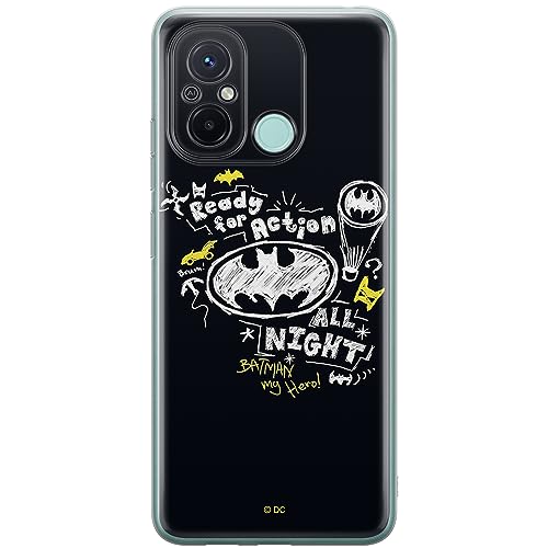ERT GROUP etui na telefon Xiaomi REDMI 12C/ REDMI 11A, case oryginalny i oficjalnie licencjonowany przez DC, wzór Batman 014, optymalnie dopasowane, plecki z TPU