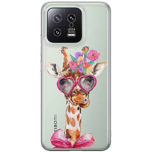 ERT GROUP etui na telefon Xiaomi 13, case oryginalny i oficjalnie licencjonowany przez Babaco, wzór Giraffe 002, optymalnie dopasowane, plecki z TPU częściowo przeźroczyste