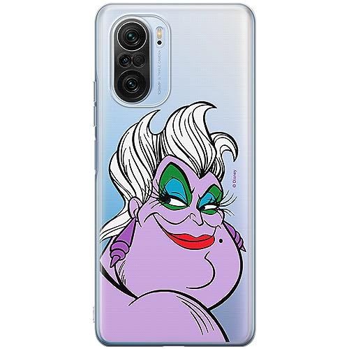 ERT GROUP etui na telefon Xiaomi MI 11i/ REDMI K40/K40 PRO/POCO F3/ F3 PRO, case oryginalny i oficjalnie licencjonowany przez Disney, wzór Ursula 001, plecki z TPU częściowo przeźroczyste