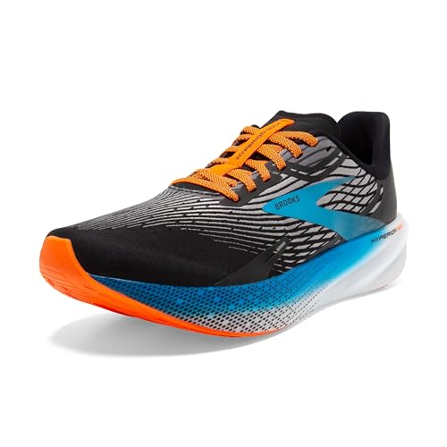 Brooks Hyperion Max, Męskie trampki, Black Grey Orange Clown Fish, 44.5 EU