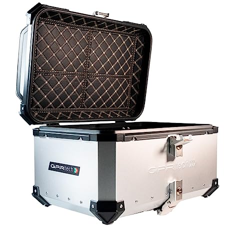 Top Case GPR TECH Norden 901 2022/2023 e5 TOP CASE ALPI-TECH 45 LT. SREBRNY Górna obudowa z aluminium, kolor srebrny z dołączoną specjalną płytką Pojemność 45 LT.