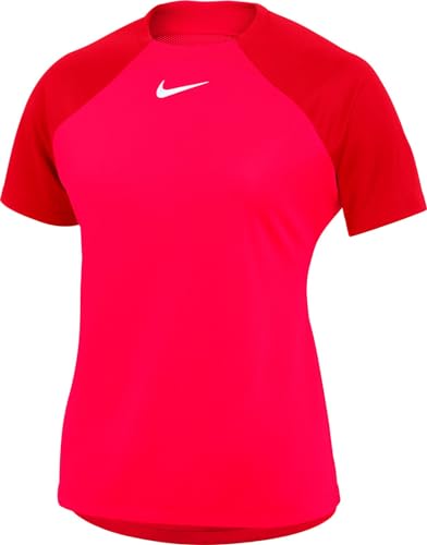 Nike Damska koszulka z krótkim rękawem W Nk Df Acdpr Ss Top K, Bright Crimson/University Red/White, DH9242-635, XL