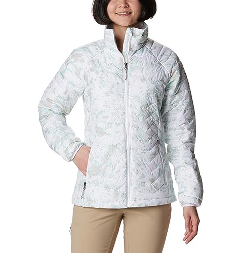 Columbia Damska kurtka puchowa Powder Lite, biały nadruk Flurries, XS