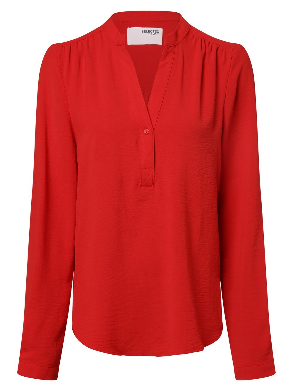 Selected Femme - Bluzka damska  SLFMivia, czerwony
