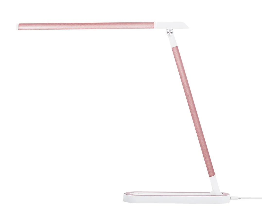 Różowo-biała lampka LED na biurko do nauki - A362 W3-P21