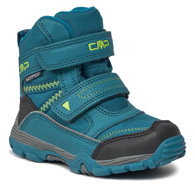 Śniegowce CMP Pyry Snow Boot Wp 38Q4514 Petrol-Yellow Fluo 19LP