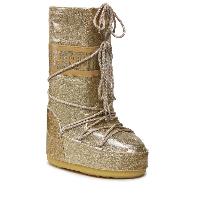 Śniegowce Moon Boot Glitter 14028500004 S Gold 004