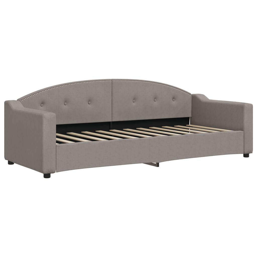 Sofa z materacem do spania, kolor taupe, 80x200 cm, tkanina  Lumarko!