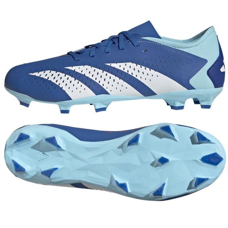 Buty piłkarskie adidas Predator Accuracy.3 L Fg M GZ0015 niebieskie