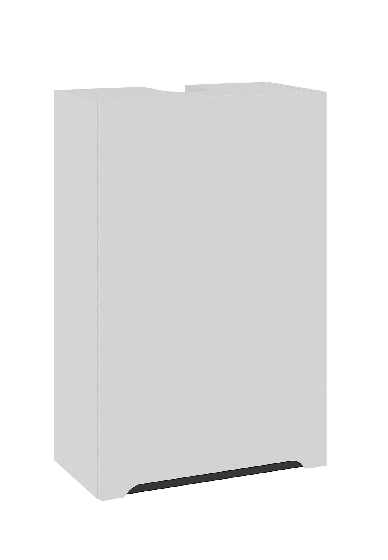 Szafka Wisząca Wysoka Capri Prawa Okap Czarny 60X92 Cm Mdf Folia Biały Mat