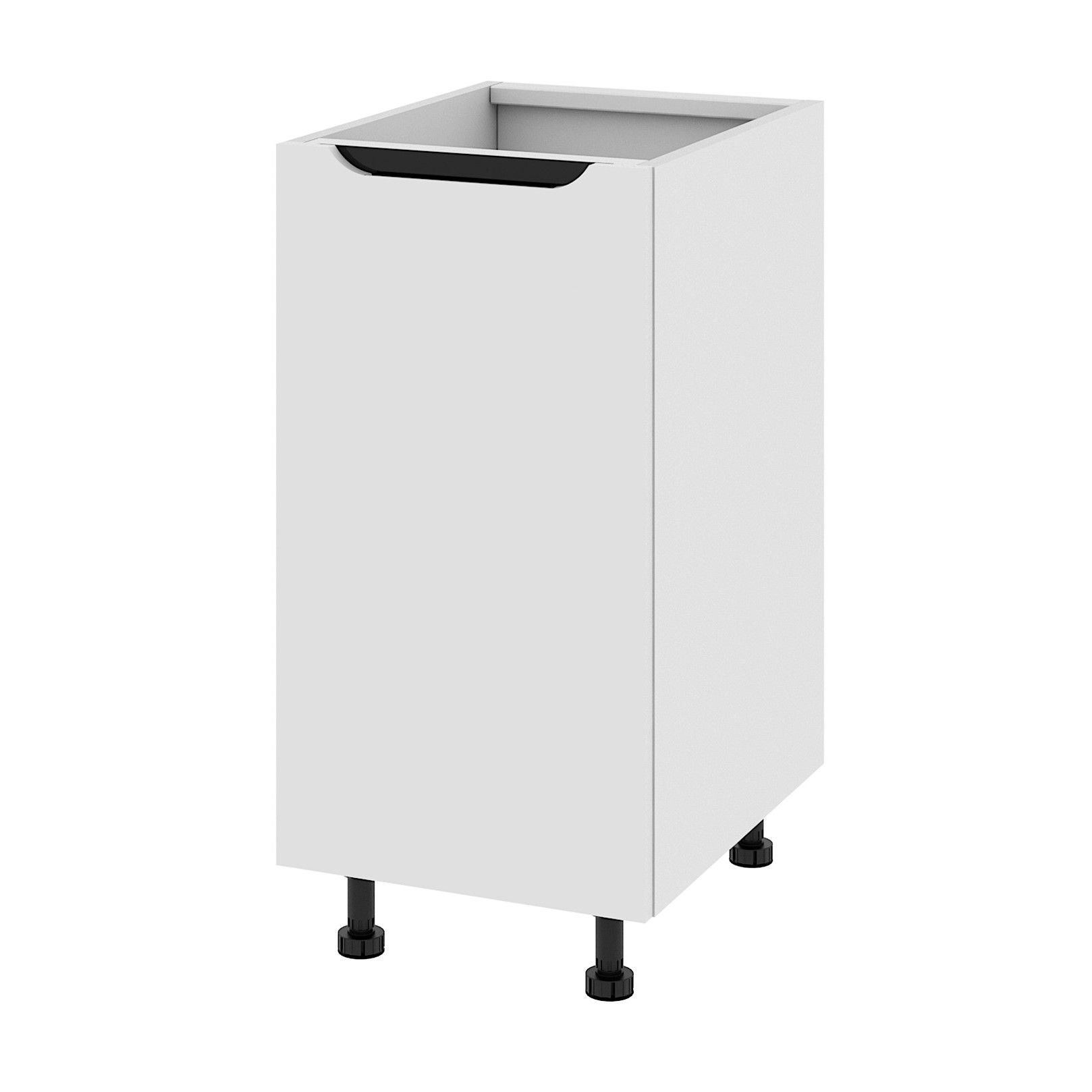 Szafka Dolna Capri Lewa 40X82 Cm Mdf Folia Biały Mat Cichy Domyk Blum