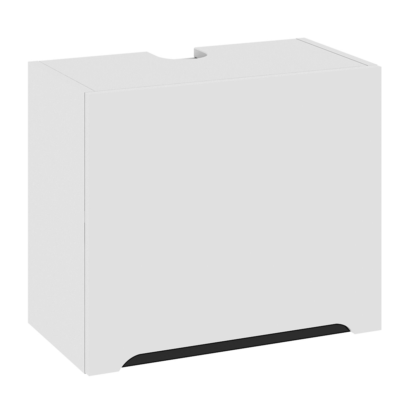 Szafka Wisząca Okapowa Capri 60X50 Cm Mdf Folia Biały Mat Cichy Domyk Blum Podnośnik Hk-Xs