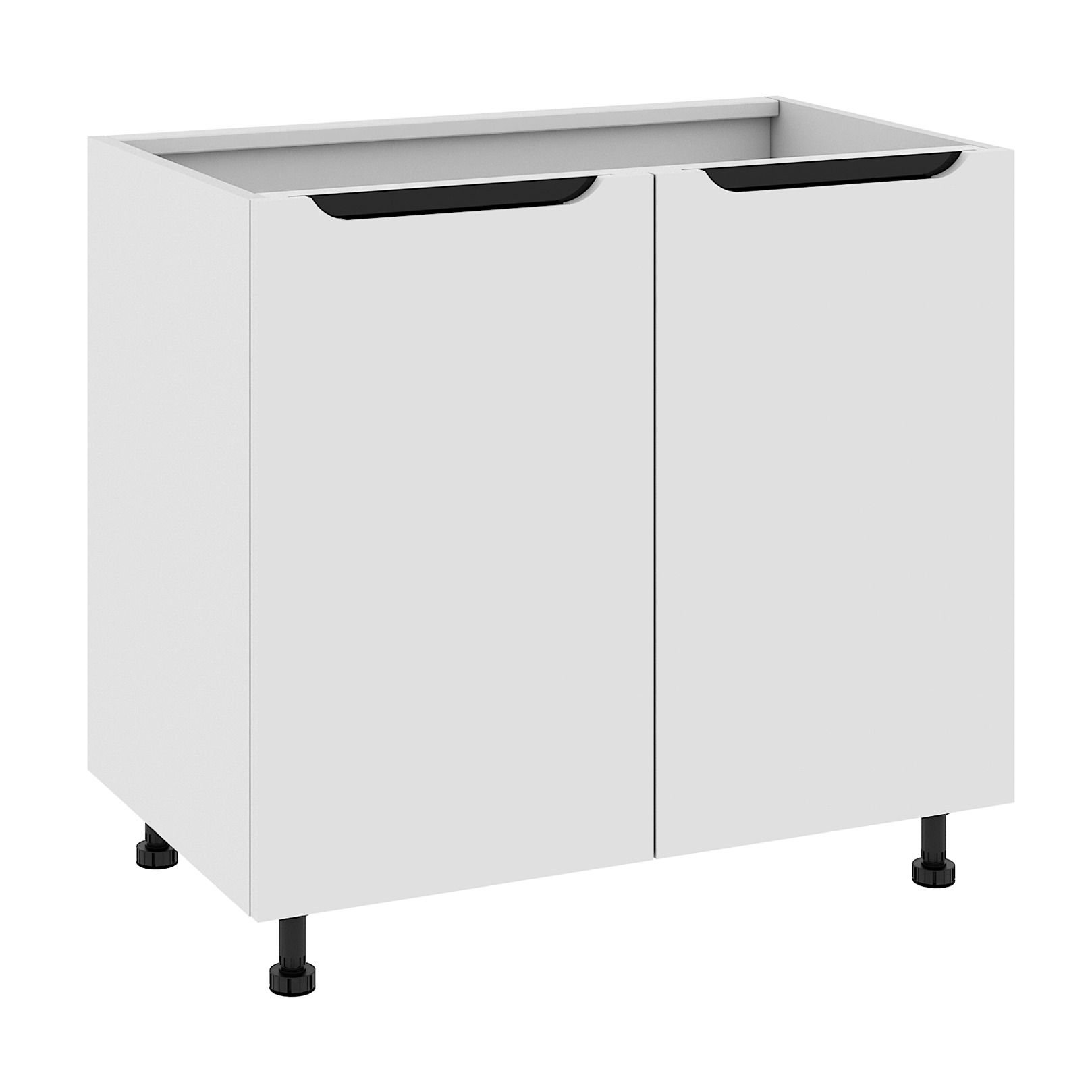 Szafka Dolna Capri 90X82 Cm Mdf Folia Biały Mat Cichy Domyk Blum