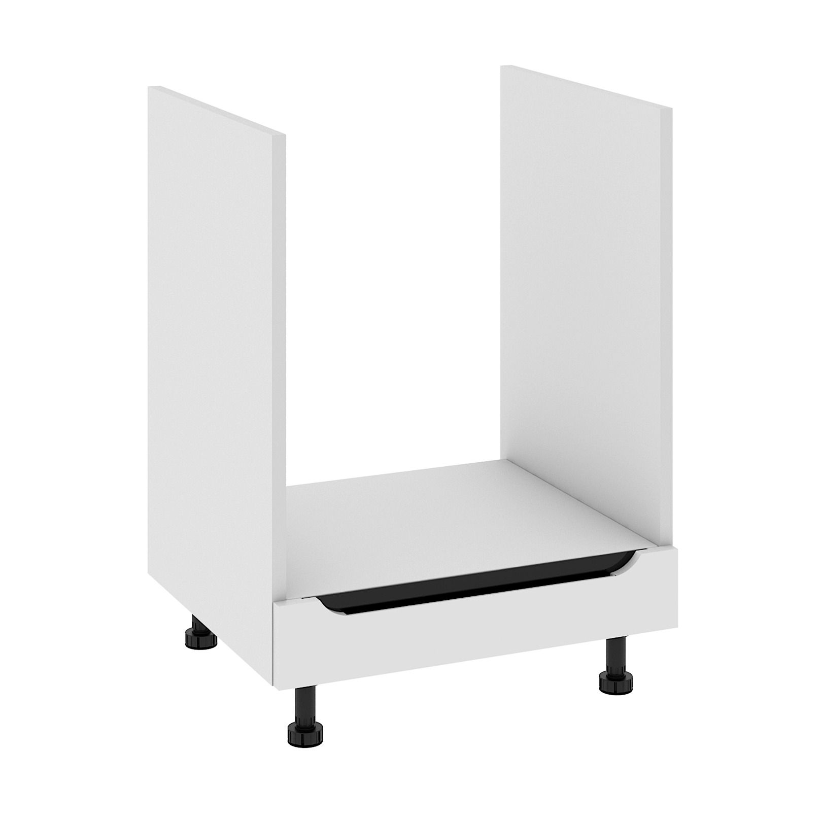 Szafka Dolna Pod Zabudowę Piekarnika Capri 60X82 Cm Mdf Folia Biały Mat