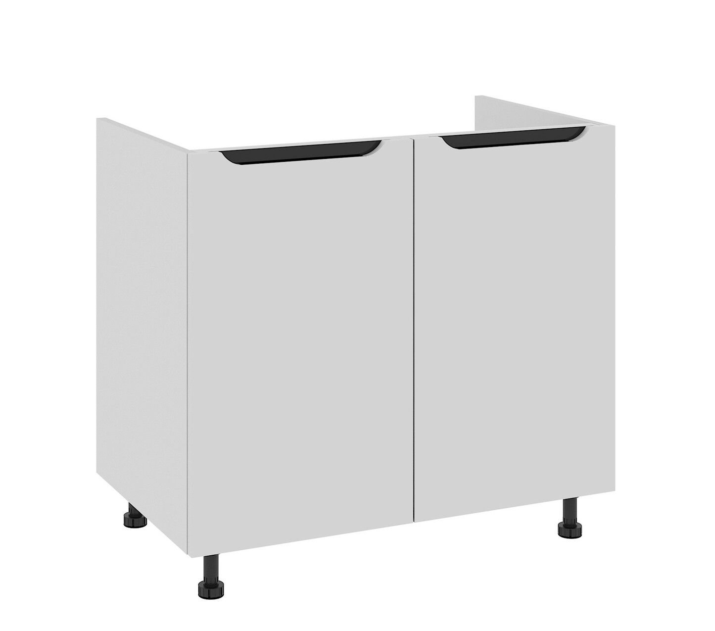 SZAFKA DOLNA POD ZLEW CAPRI 90x82 CM MDF FOLIA BIAŁY MAT CICHY DOMYK BLUM