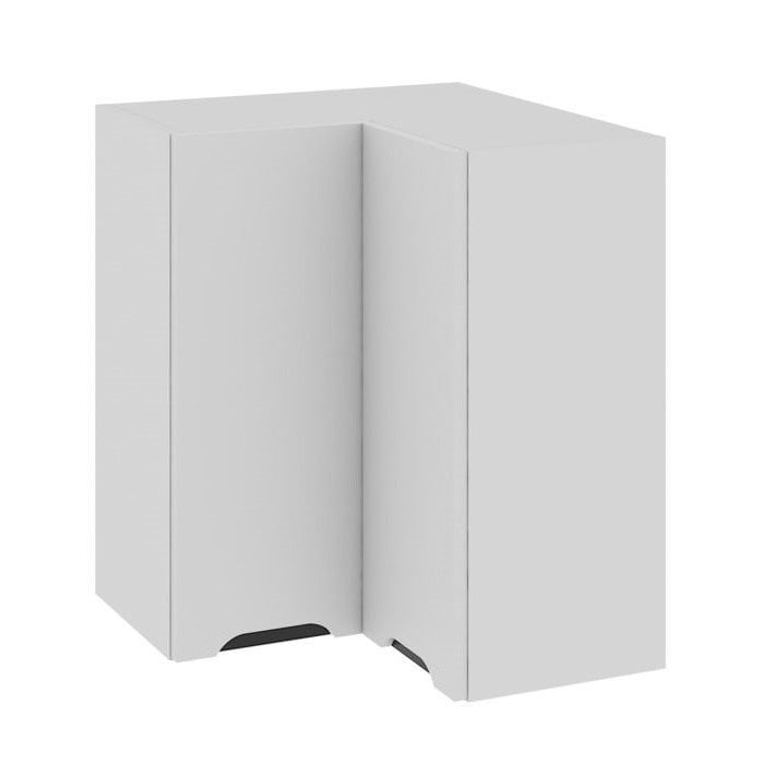 Szafka Wisząca Narożna Capri Lewa 2D 60X60X72 Cm Mdf Folia Biały Mat Cichy Domyk Blum