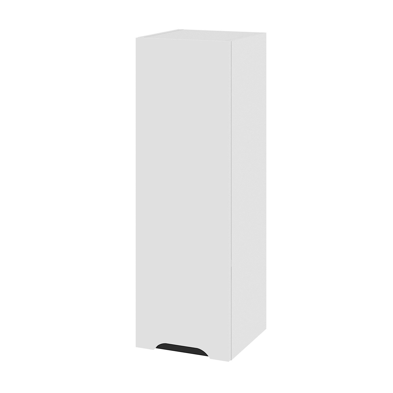 Szafka Wisząca Wysoka Capri Lewa 30X92 Cm Mdf Folia Biały Mat Cichy Domyk Blum