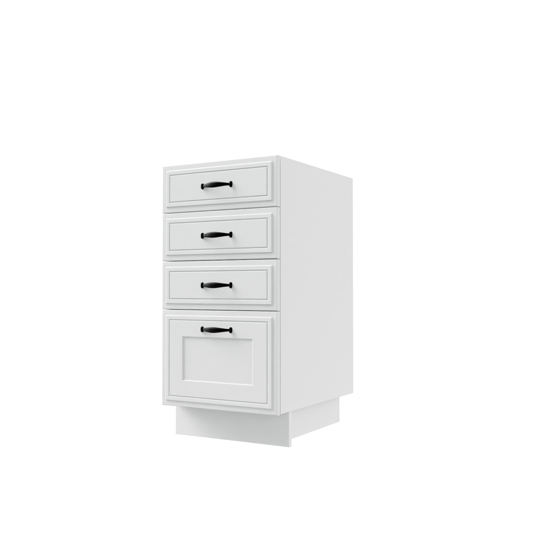 Szafka Dolna Trento 4 Szuflady 40X82 Cm Mdf Folia Biały Mat Hettich