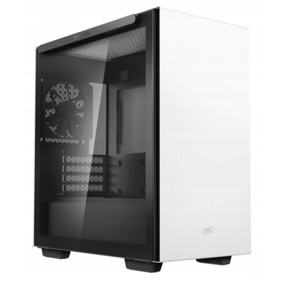 TEMPERED Deepcool Deepcool MACUBE 110 WH White ATX 4 USB3.0x2 Audiox1 ABS+SPCC Glass 1×120mm DC fan R-MACUBE110-WHNGM1N-G-1