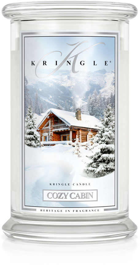 Kringle Candle Cozy Cabin 2 Wick Large Jar - świeca zapachowa 100 h