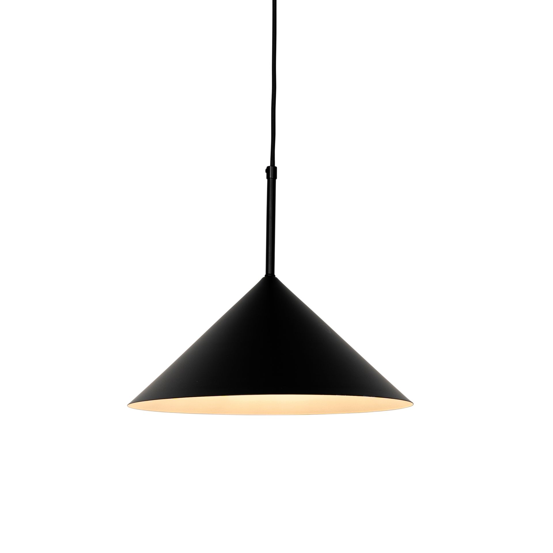 QAZQA Designerska lampa wisząca czarna - Triangolo
