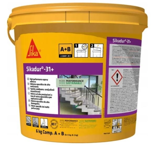 Klej epoksydowy dwuskładnikowy A+B Sika Sikadur 31+ 6kg