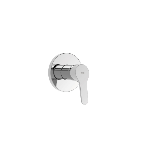 Bateria prysznicowa podtynkowa 1-drożna Tres Base chrom 21517701