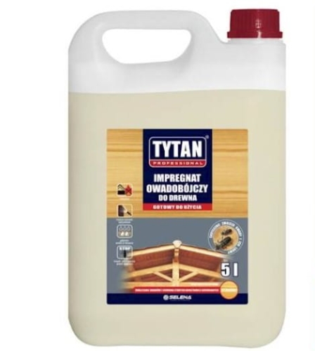 Impregnat owadobójczy do drewna Tytan bezbarwny 5L