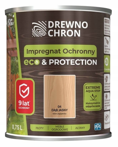 Impregnat Drewnochron Eco&Protect dąb jasny 0,75L