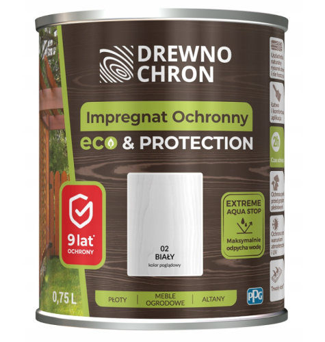 Impregnat Drewnochron Eco&Protect biały 0,75L