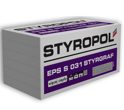 Płyty styropianowe Styropol Styrgraf EPS S 031 gr.10cm 0,3m3