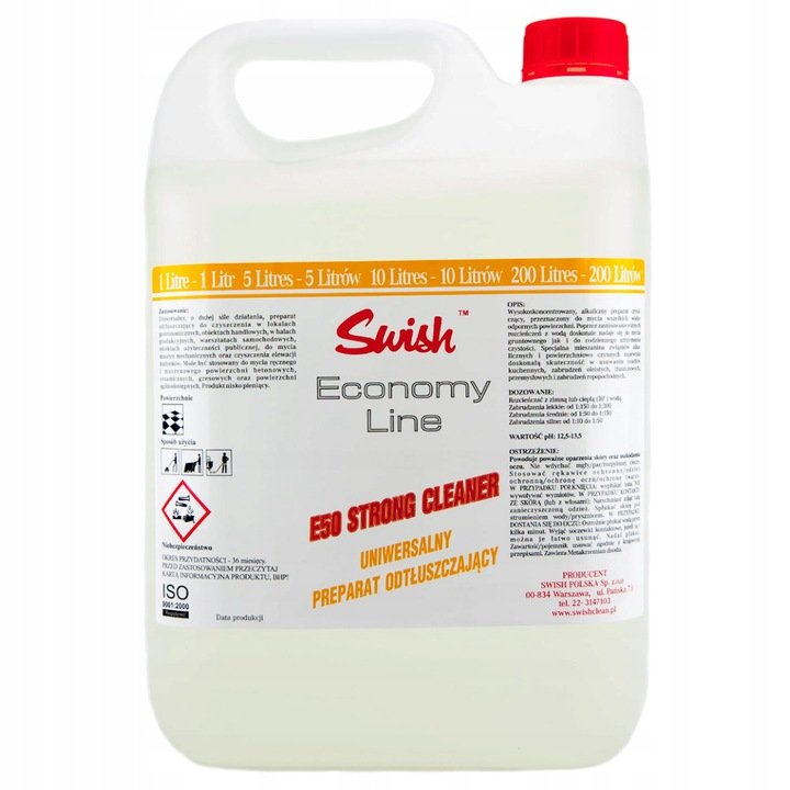 SWISH E 50 UNIWERSALNY PŁYN ODTŁUSZCZAJĄCY 5 L