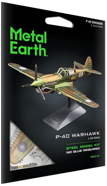 Metal Earth, Samolot P-40 Warhawk Model do składania.